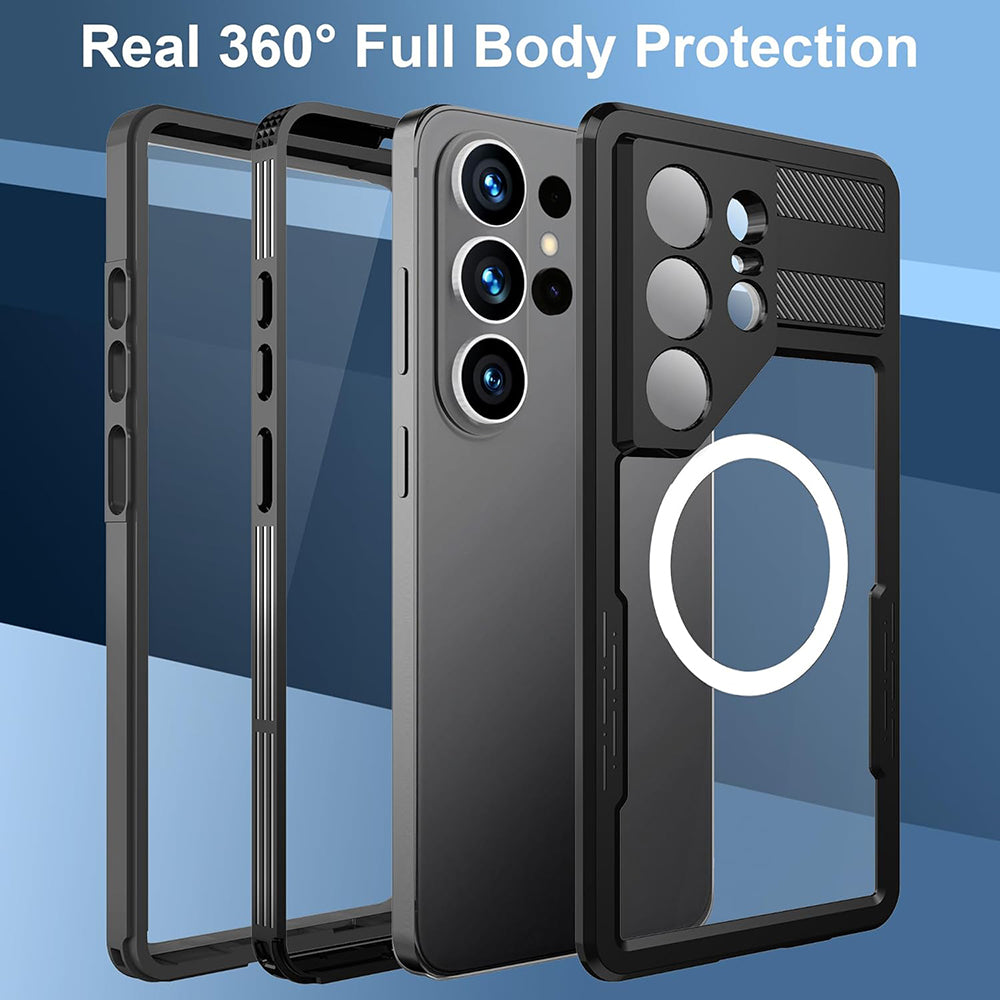 Vandtæt cover til Samsung Galaxy S26 Ultra S948, ShellBox, Sort