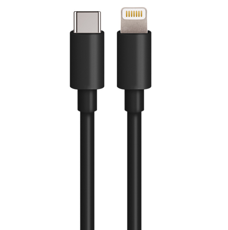 Biloplader med Lightning-kabel MaXlife MXCC-04, 20W, 3A, 1 x USB-A - 1 x USB-C, Sort