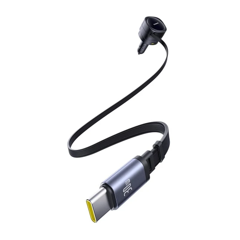 Baseus Enjoyment Max billader med USB-C-kabel, 90 W, 1 x USB-A – 1 x USB-C, sort C00035507121-03