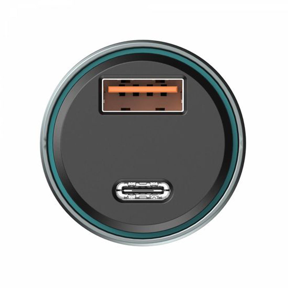 Biloplader HAVIT CC2017, 45W, 3A, 1 x USB-A - 1 x USB-C, Sort Blå