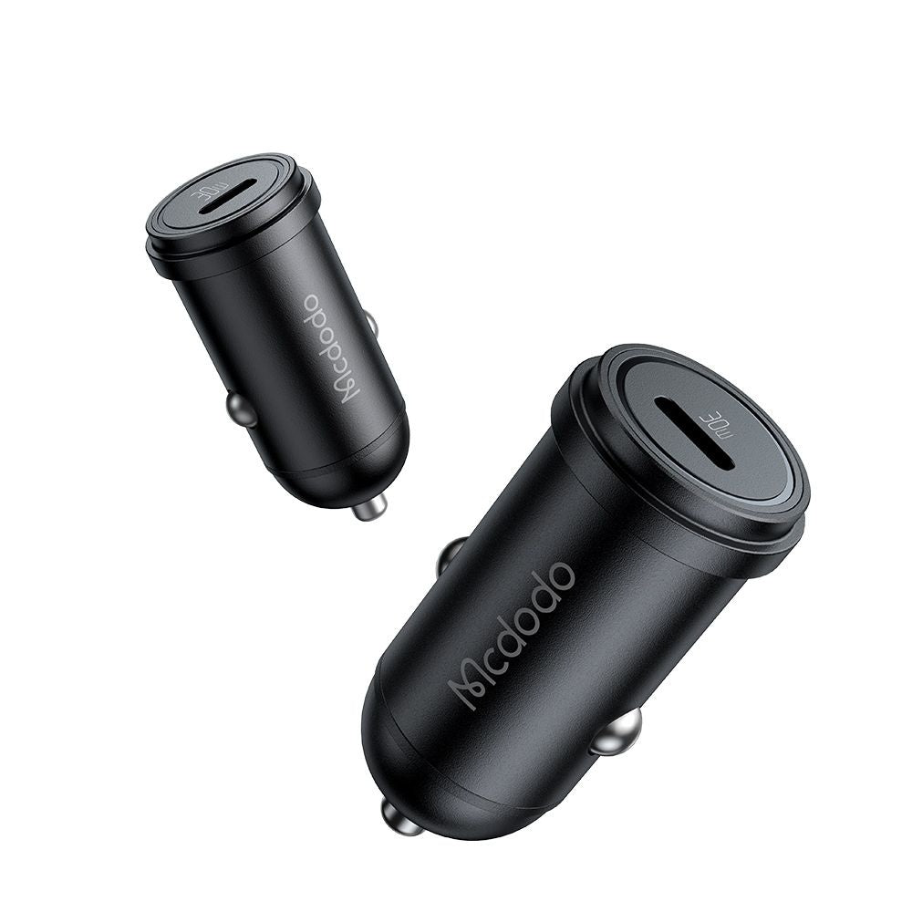 Biloplader McDodo CC-7491 Obsidian, 30W, 3A, 1 x USB-C, Sort