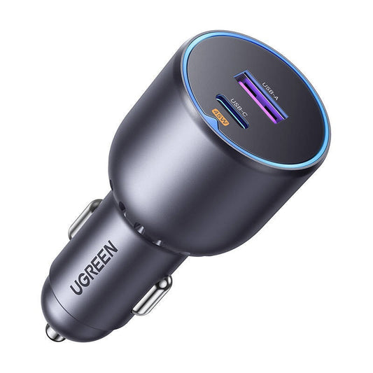 Billadere UGREEN EC701, 63W, 3A, 1 x USB-A - 1 x USB-C, Sort