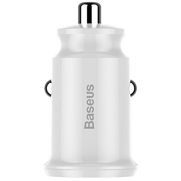 Baseus Grain billader, 10,5W, 2,1A, 2 x USB-A, hvid CCALL-ML02