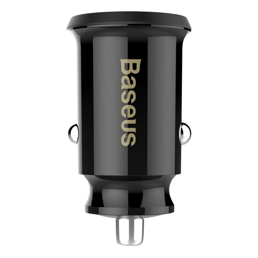 Biloplader Baseus Grain, 10W, 2,4A, 2 x USB-A, sort CCALL-ML01