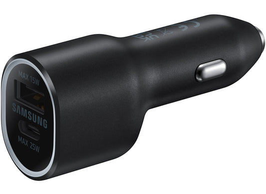Samsung billader, 40W, 2A, 1 x USB-A - 1 x USB-C, sort EP-L4020NBEGEU