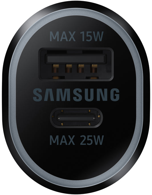 Samsung billader, 40W, 2A, 1 x USB-A - 1 x USB-C, sort EP-L4020NBEGEU