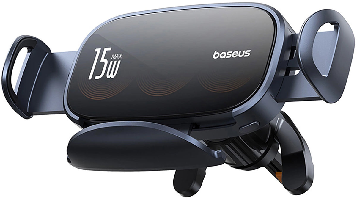 Baseus LightChaser Wireless Car Charger, 15W, 1.67A, Black, Resealed C40355901111-00