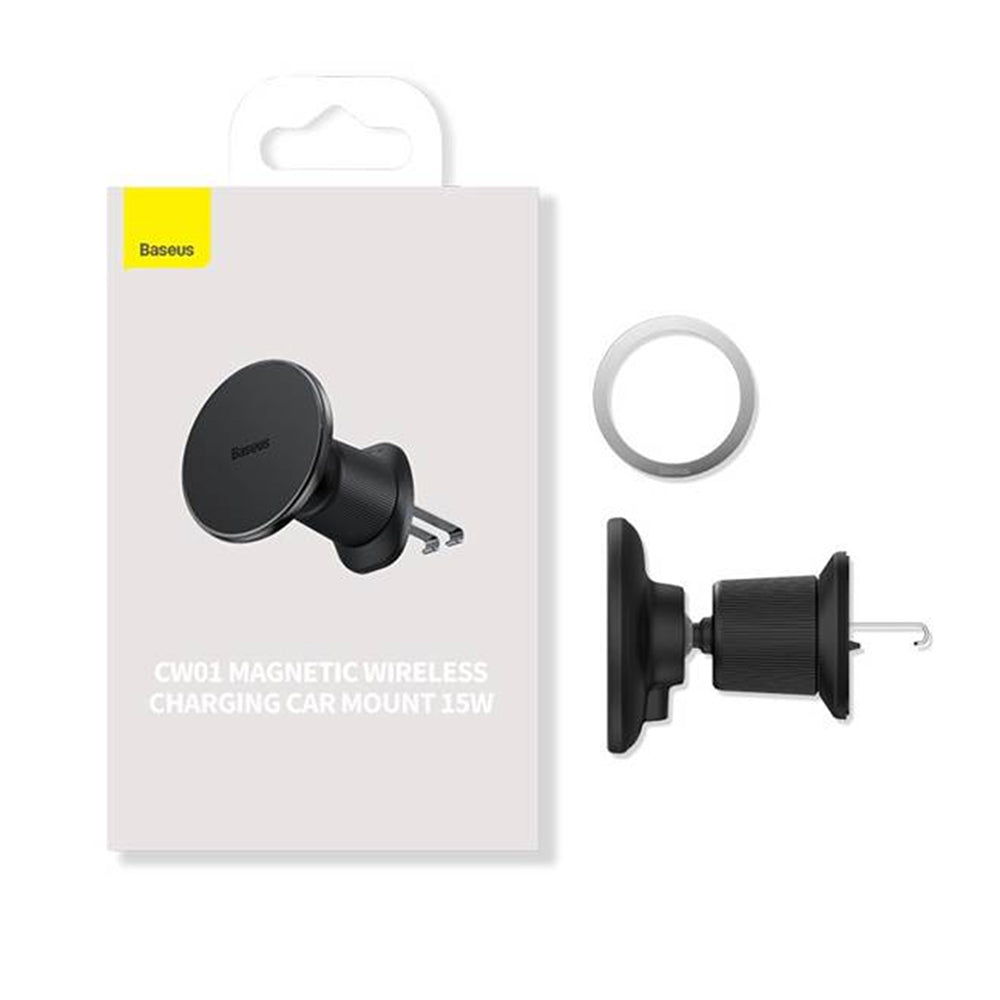 Baseus CW01 Wireless Car Charger, 15W, 1.67A, Black C40141000111-00