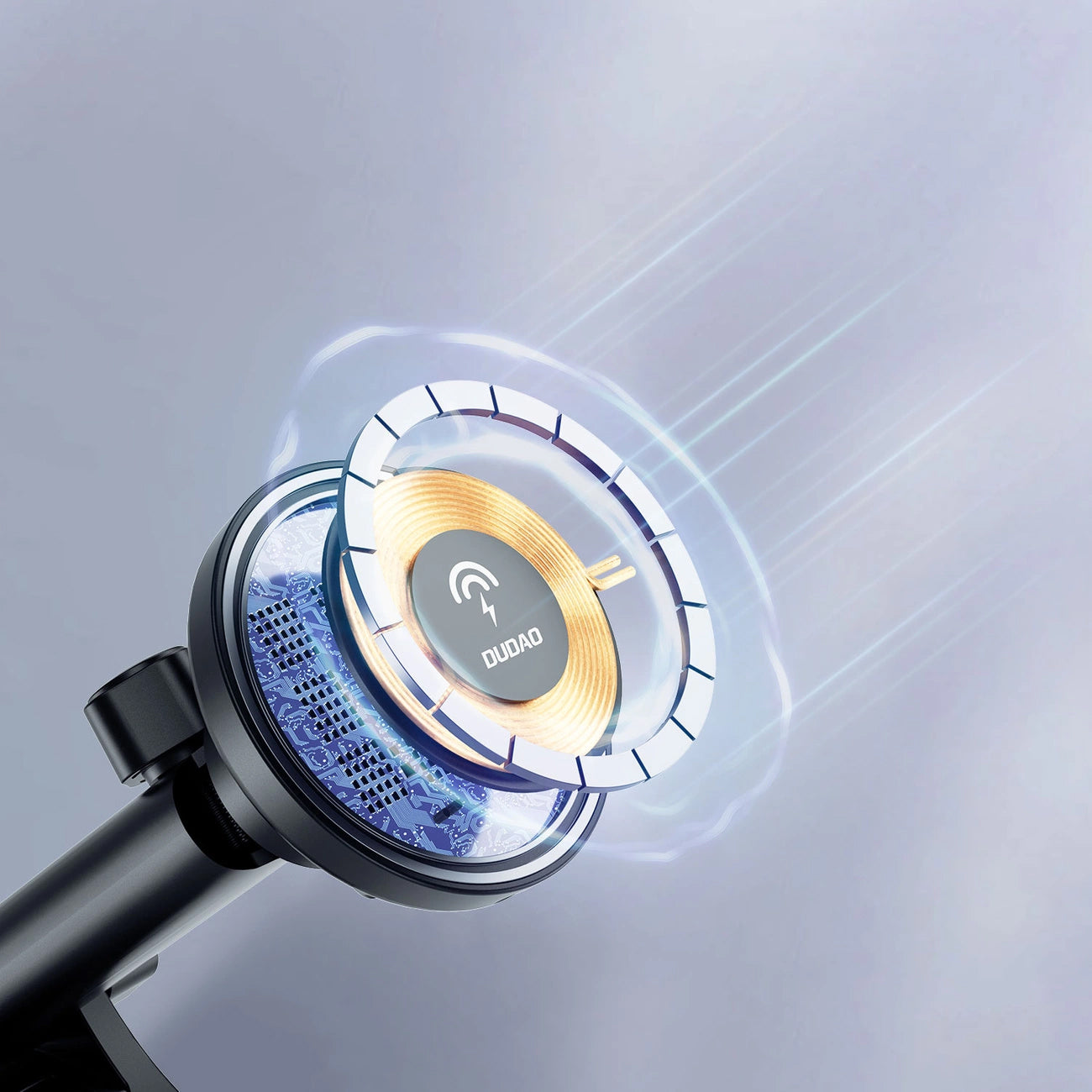 Trådløs biloplader Dudao F12MAX+, 15W, 1,67A, sort