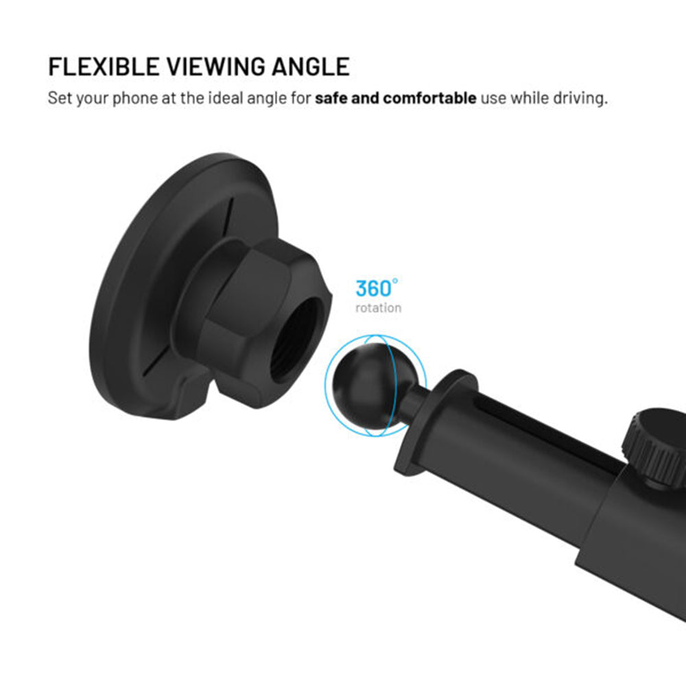 Trådløs Biloplader Fixed MagRound 2 XL, 15W, 1.67A, Sort