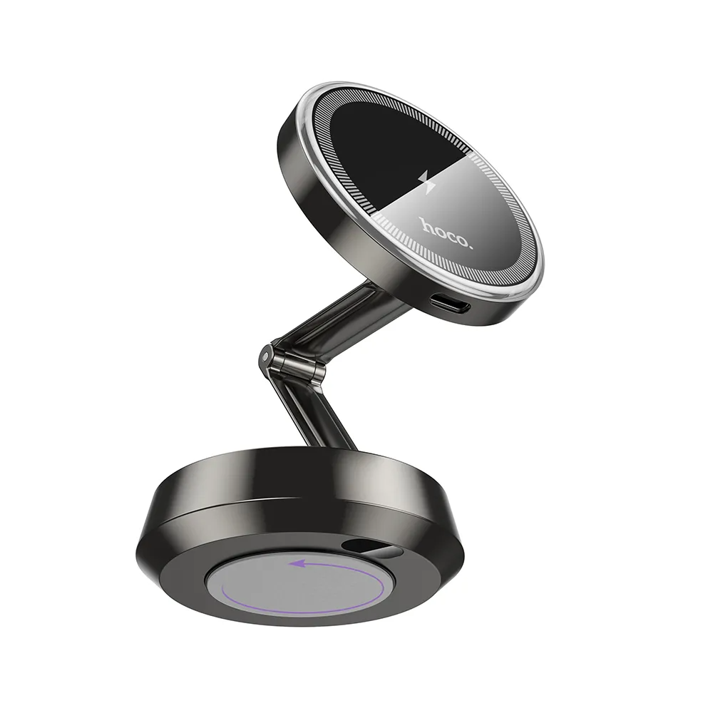 Trådløs Biloplader HOCO HW33, 15W, 1.67A, Grå