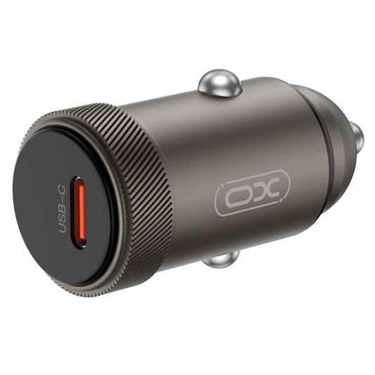 Biloplader XO Design CC70, 30W, 3A, 1 x USB-C, Sort