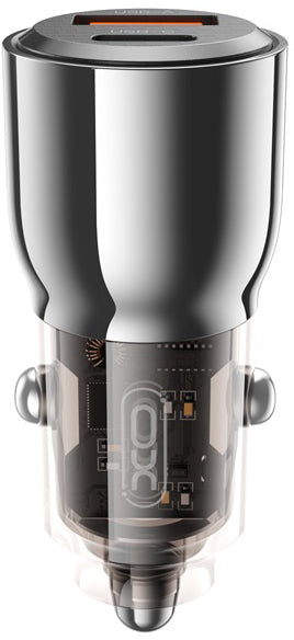 Biloplader XO Design CC58, 95W, 3.25A, 1 x USB-A - 1 x USB-C, Sort