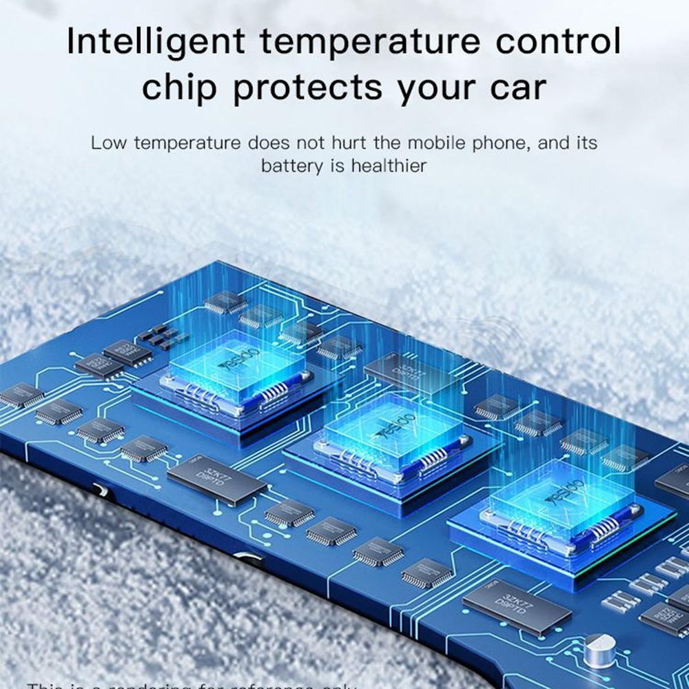 Biloplader Yesido Y50, 60W, 3A, 1 x USB-A - 2 x USB-C, Sort