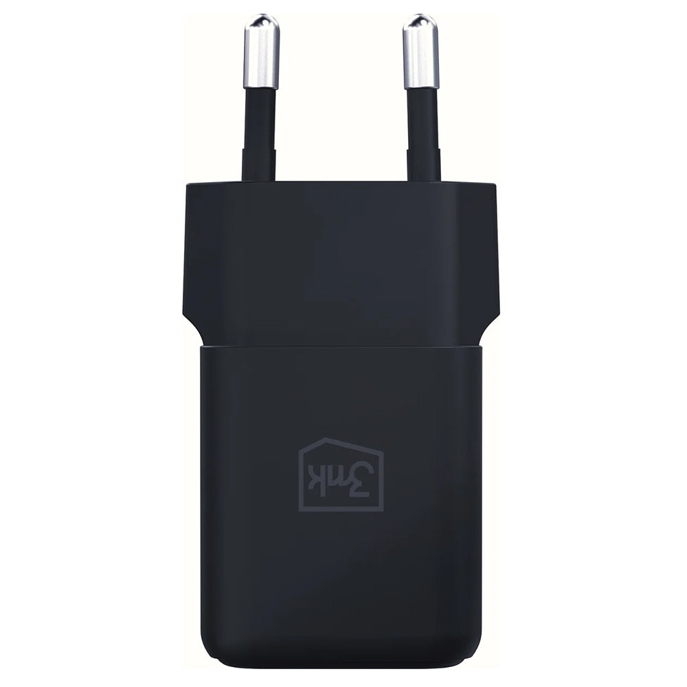 Netværksoplader 3MK Hyper, 20W, 3A, 1 x USB-A - 1 x USB-C, Sort