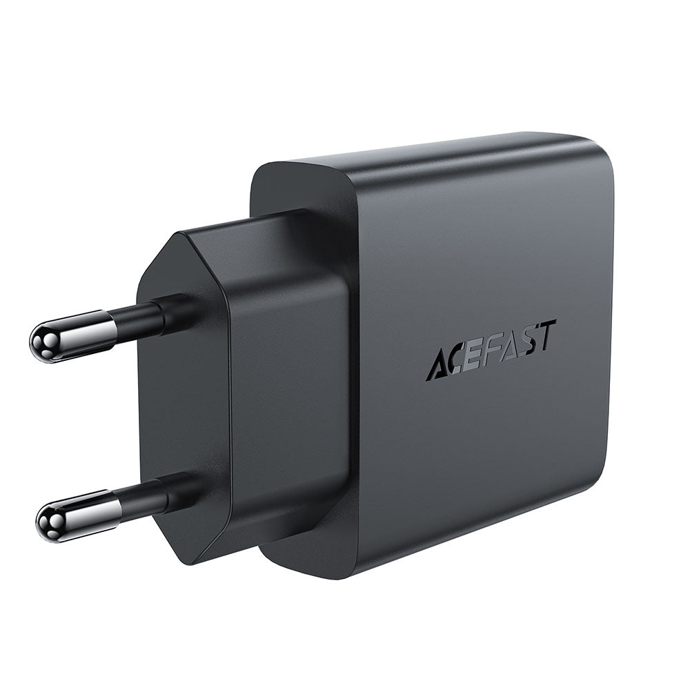 Netværksoplader Acefast A69, 30W, 3A, 1 x USB-A - 1 x USB-C, Sort
