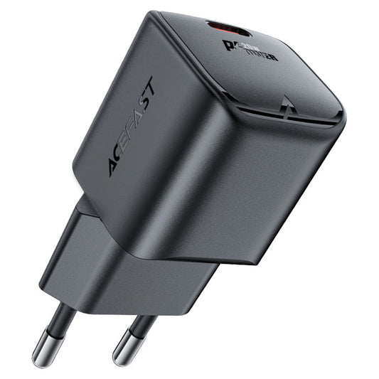 Netværksoplader Acefast A73 Mini, 20W, 3A, 1 x USB-C, Sort