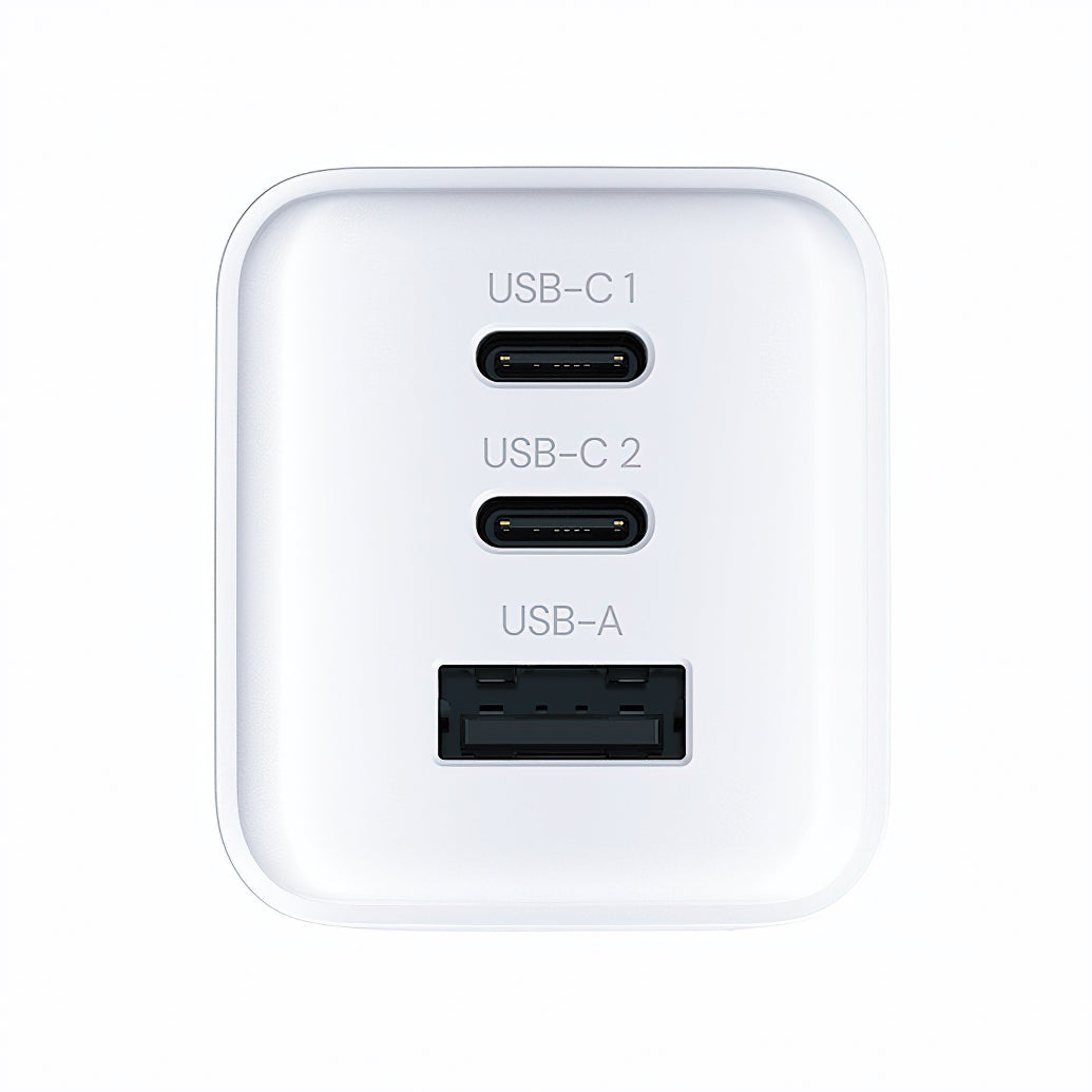 Allity Netværksoplader. ATC-01-65WACC Fast, 65W, 3.25A, 1 x USB-A - 2 x USB-C, Hvid