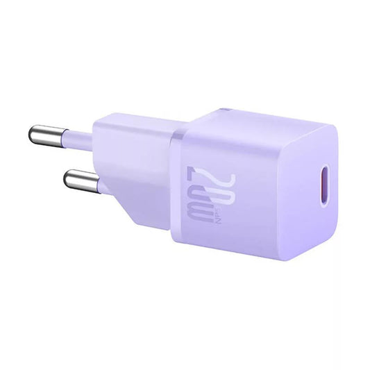 Baseus netværksoplader, 20W, 3A, 1 x USB-C, Lilla CCGN050105