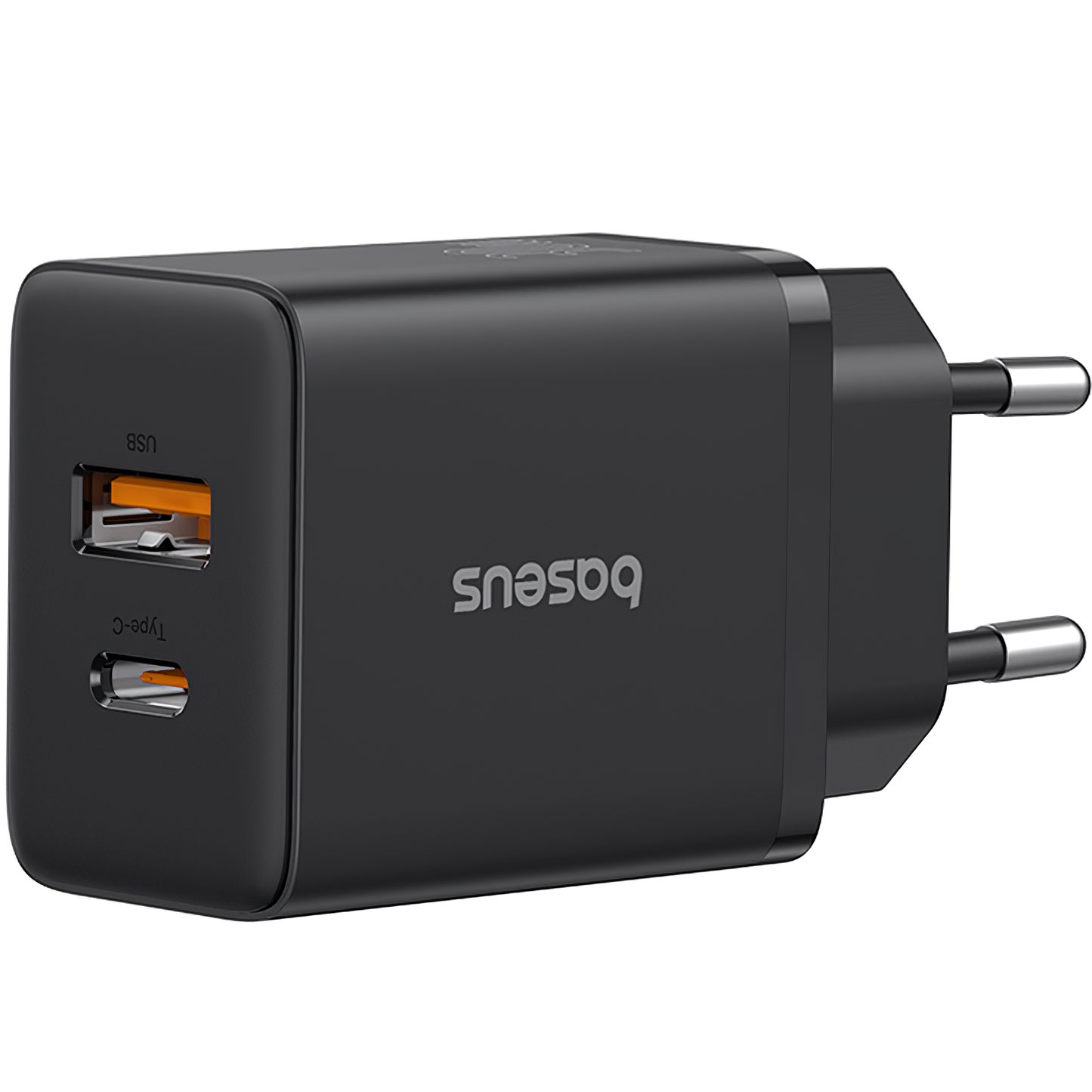 Baseus Cube netværksoplader, 20W, 3A, 1 x USB-A - 1 x USB-C, Sort P10111403113-00