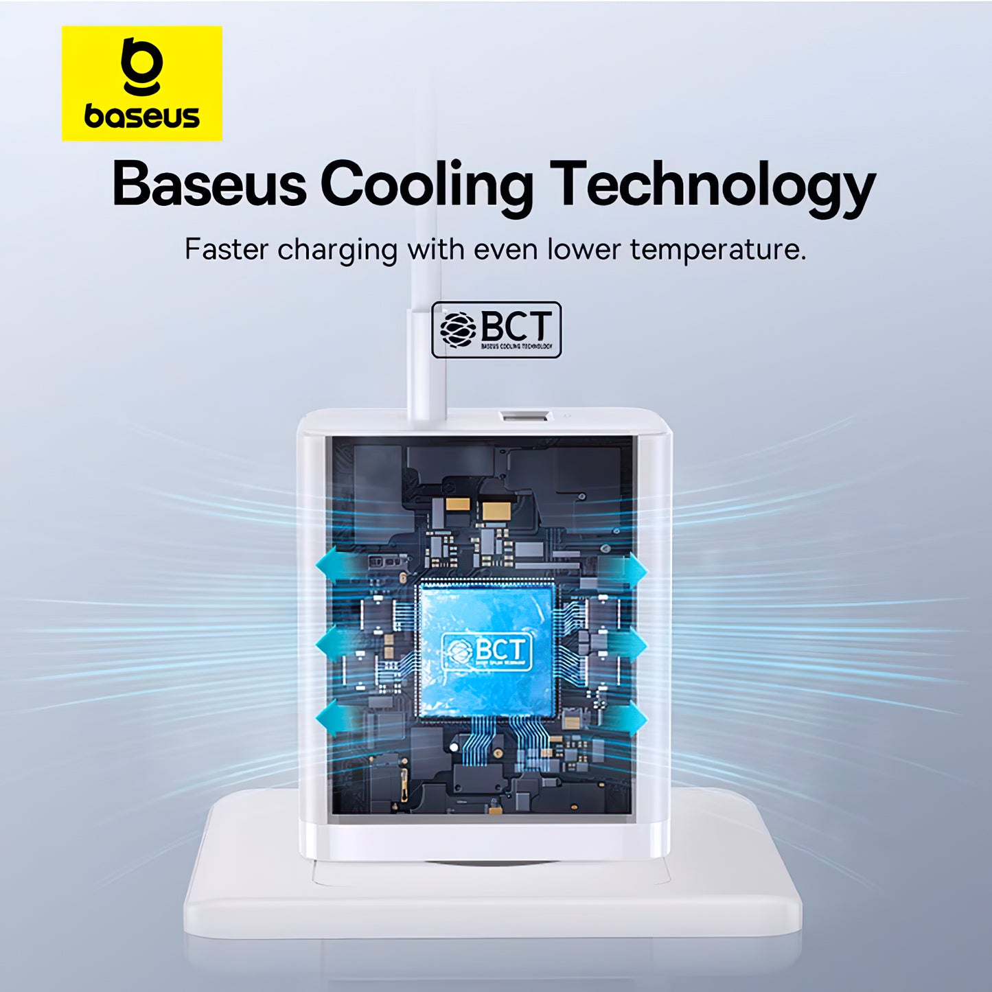 Netværksoplader Baseus Cube, 30W, 2,4A, 1 x USB-A - 1 x USB-C, hvid P10111404213-00