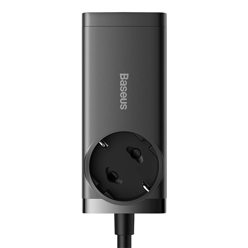 Forlængerledning Baseus GaN3 Pro, 1 x Schuko, Sort PSZM000901