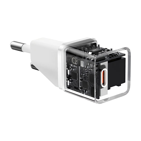 Baseus GaN5S netværksoplader GaN5S, 20W, 3A, 1 x USB-C, hvid P1016250503213-00