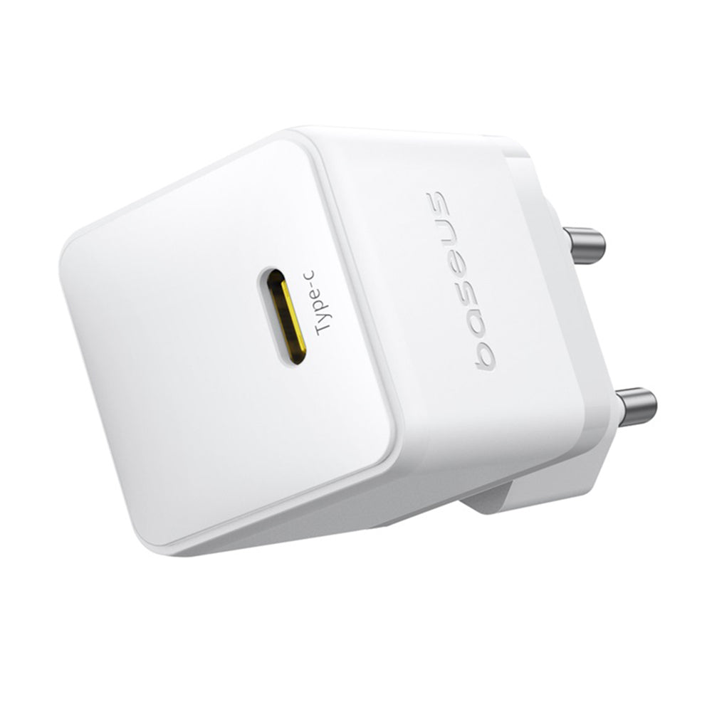 Baseus Palm netværksoplader, 20W, 3A, 1 x USB-C, Hvid P10111602213-00