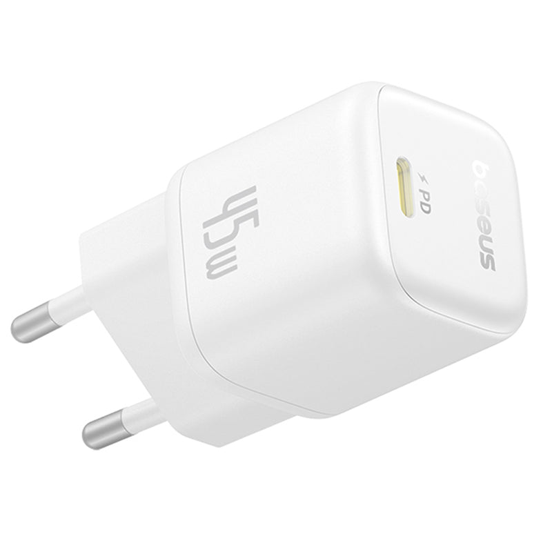 Baseus PicoGo netværksoplader, 45W, 3A, 1 x USB-C, Hvid P10176800213-00