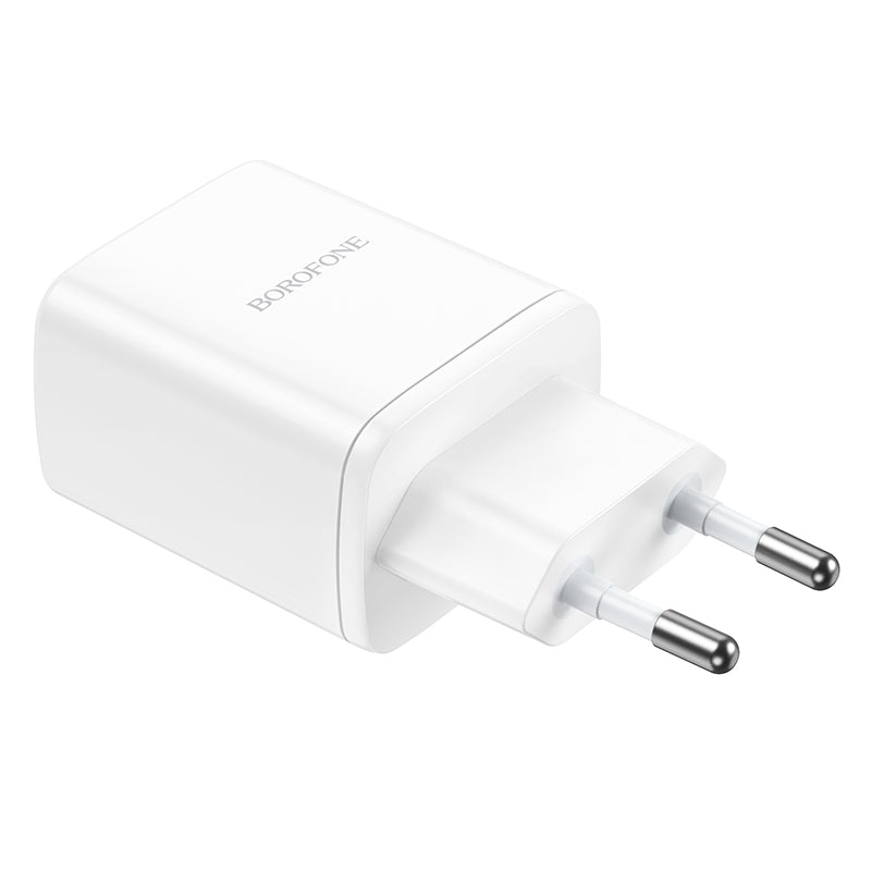 Netværksoplader Borofone BN9, 35W, 3A, 2 x USB-C, hvid
