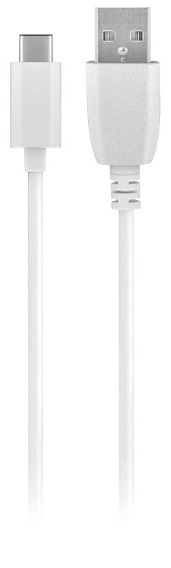 Netoplader med USB-C-kabel MaXlife MXTC-01, 10,5W, 2,1A, 1 x USB-A, Hvid