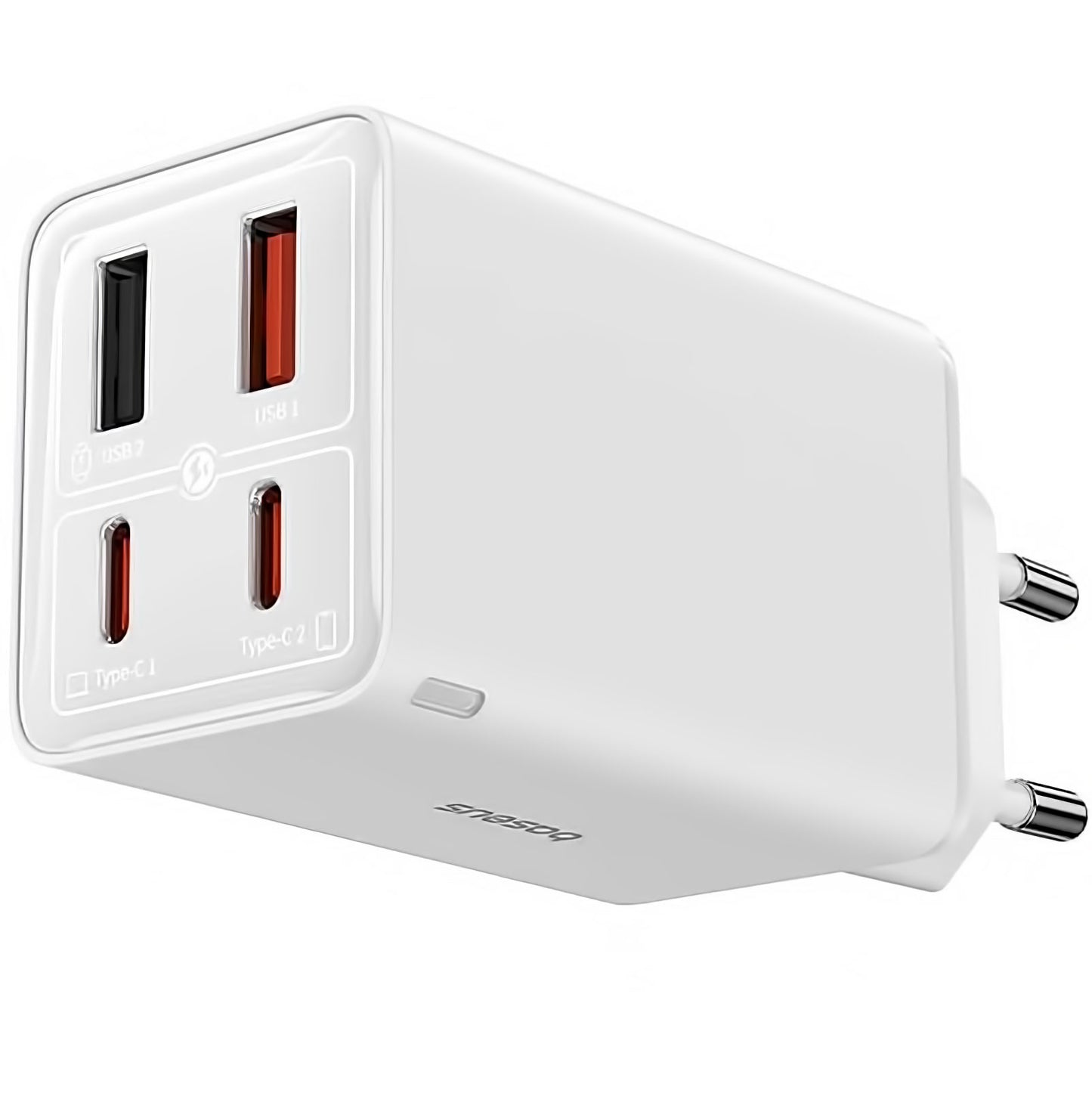 Netværksoplader med USB-C kabel Baseus GaN6 Pro, 100W, 3.25A, 2 x USB-A - 2 x USB-C, Hvid P10162705212-00