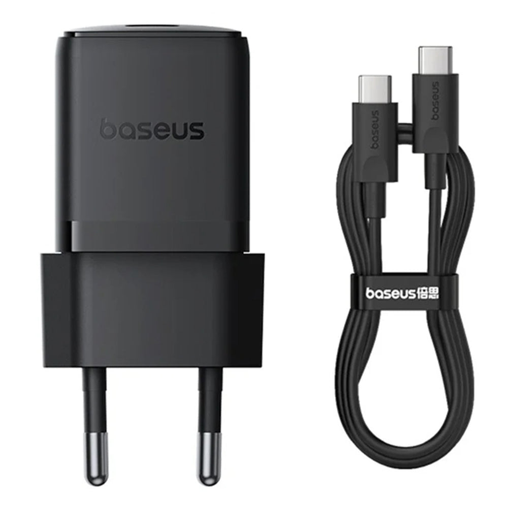 Netværksoplader med USB-C Kabel Baseus Palm, 30W, 3A, 1 x USB-C, Sort P10111605113-01