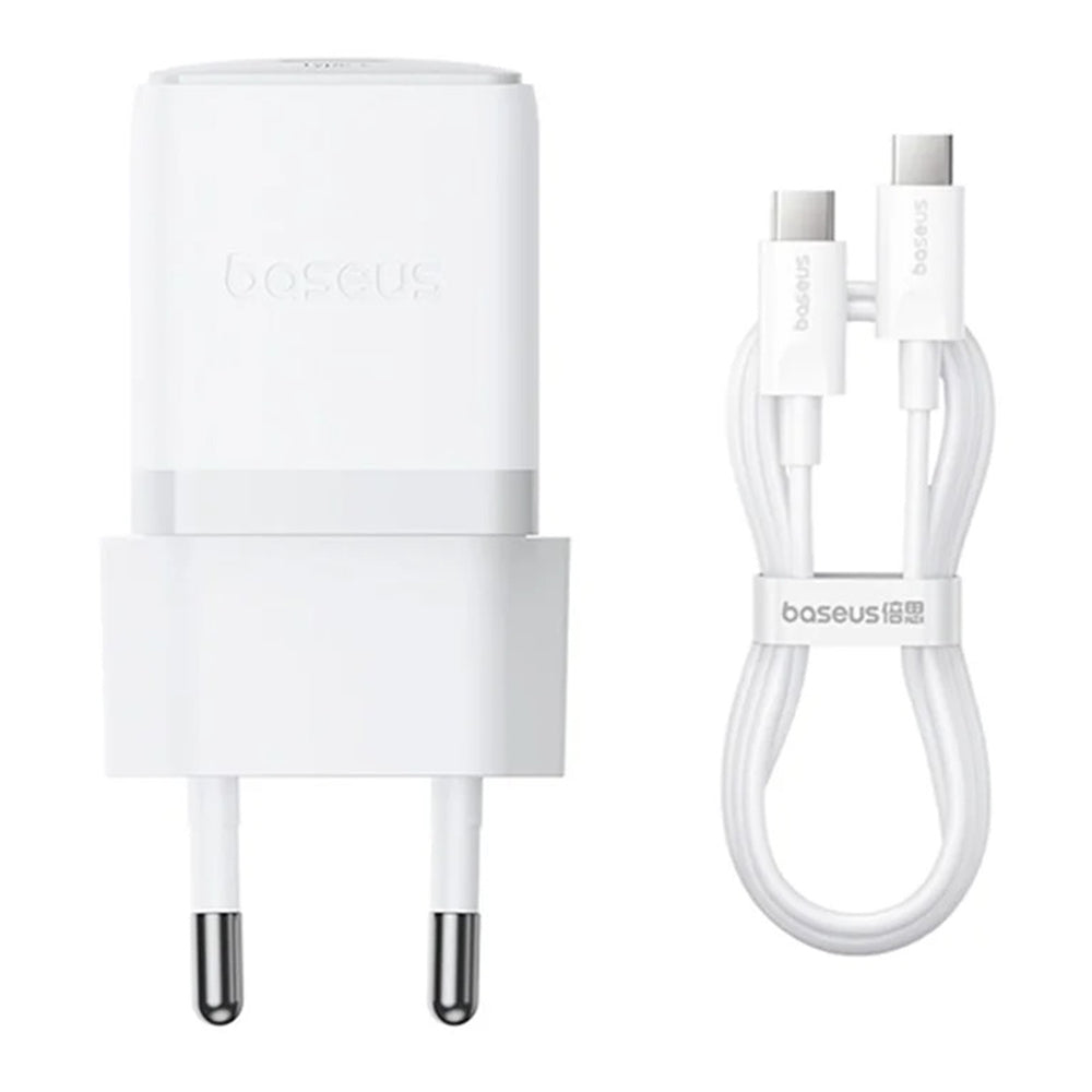 Netværksoplader med USB-C Kabel Baseus Palm, 30W, 3A, 1 x USB-C, Hvid P10111605213-01