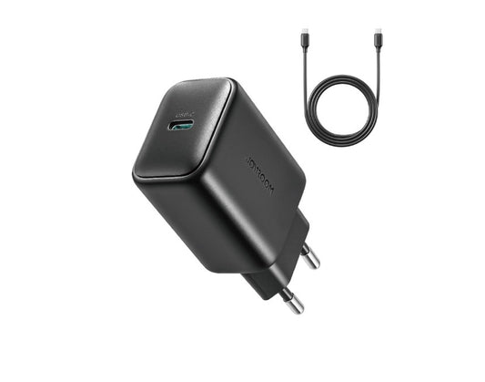 Netværksoplader med USB-C kabel Joyroom JR-TCF23, 25W, 3A, 1 x USB-C, Sort