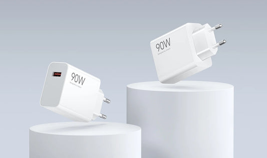 Netværksoplader med USB-C Kabel Xiaomi, 90W, 6.1A, 1 x USB-A, Hvid