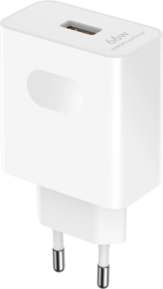 Netværksoplader med USB-C kabel Honor HN-110600E00, 66W, 6A, 1 x USB-A, Hvid 5503AAHX