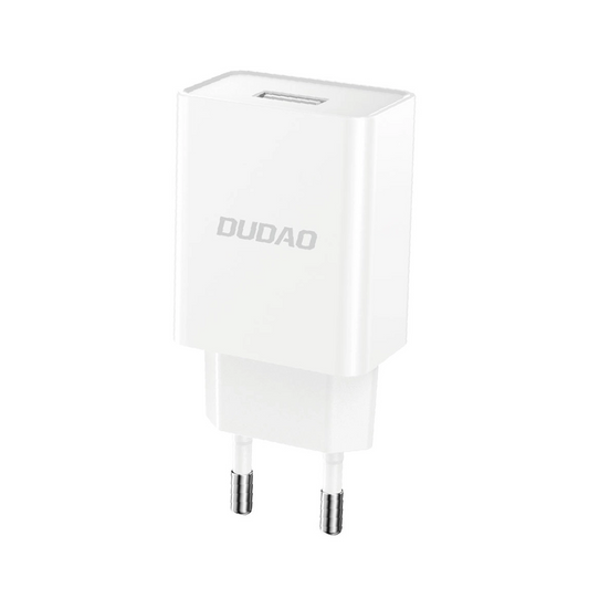 Netværksoplader med USB-C kabel Dudao A4EU, 10W, 2.1A, 1 x USB-A, Hvid