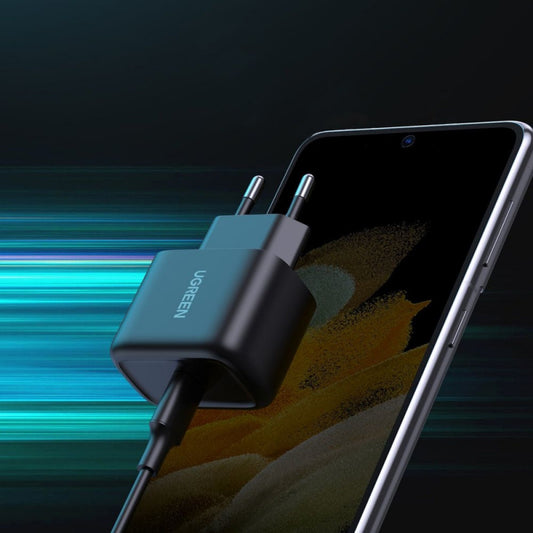UGREEN CD250, 25W, 3A, 1 x USB-C, 1 x USB-C, Sort