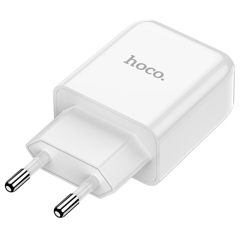 Netværksoplader med Lightning Kabel HOCO N2, 10W, 2A, 1 x USB-A, Hvid