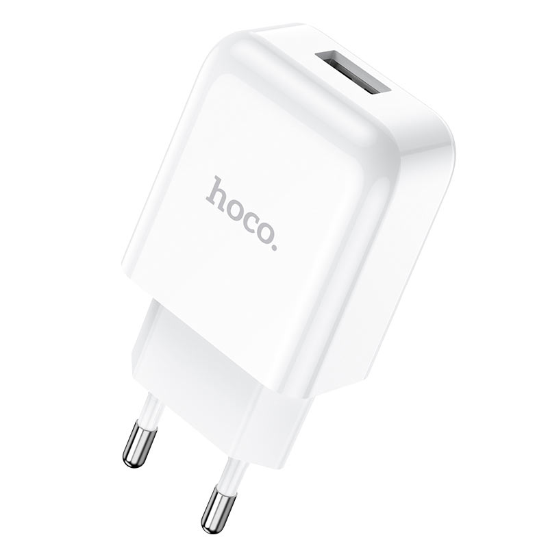 Netværksoplader med Lightning Kabel HOCO N2, 10W, 2A, 1 x USB-A, Hvid