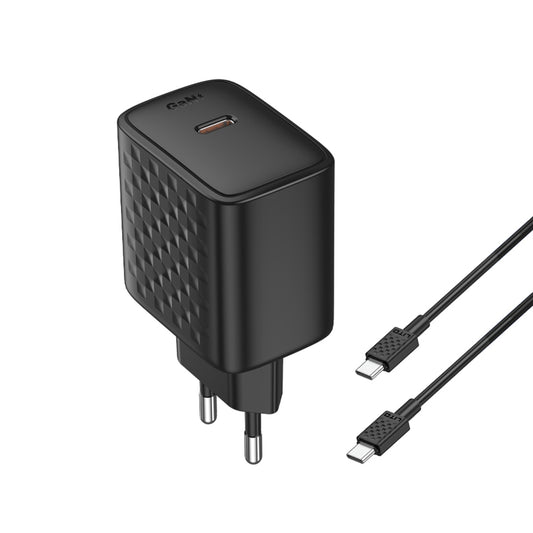 Netværksoplader med USB-C Kabel Lito LC20T, 45W, 3A, 1 x USB-C, Sort