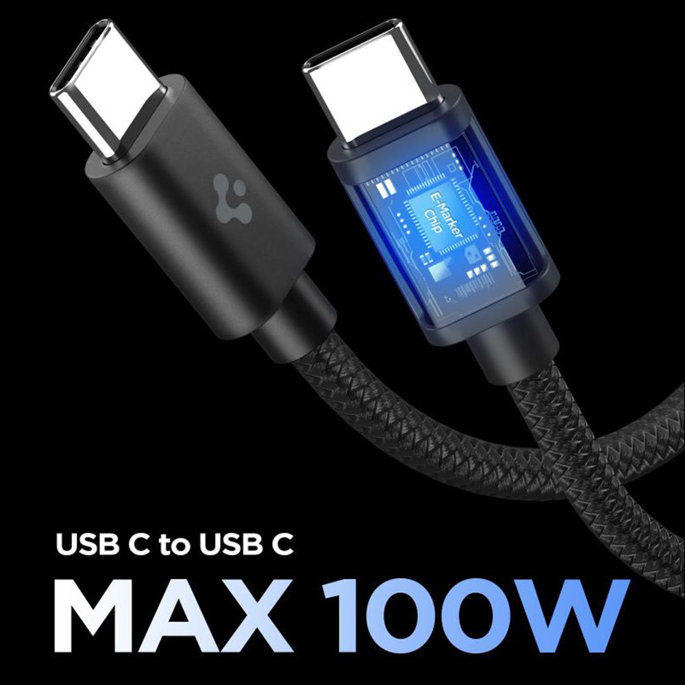 Netværksoplader med USB-C kabel Spigen EE451EU Essential, 45W, 3A, 1 x USB-C, Sort ACH09474