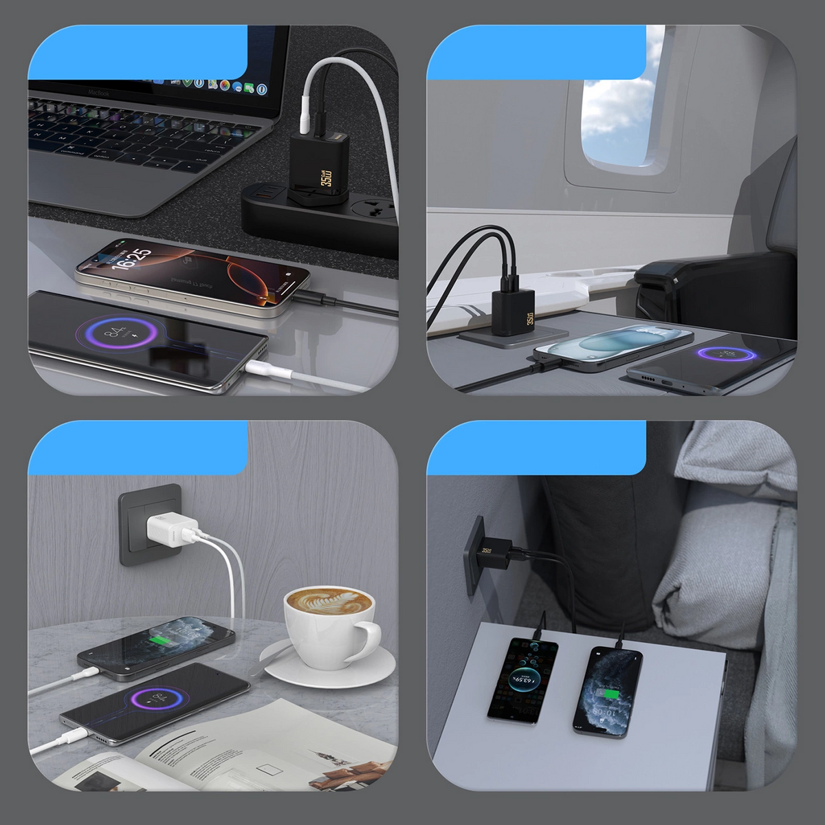 Dudao A27 Max Netoplader, 35W, 1 x USB-A - 1 x USB-C, Sort