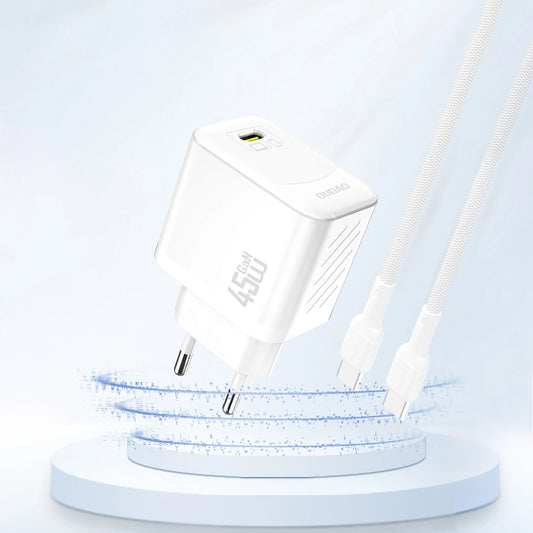 Netværksoplader Dudao A28, 45W, 3A, 1 x USB-C, Hvid
