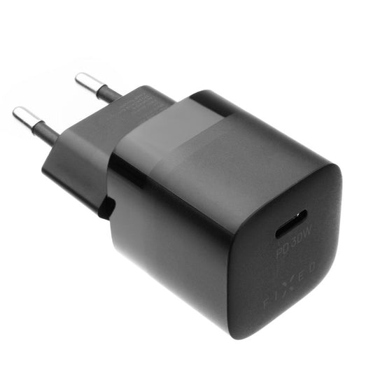 Netværksoplader Fixed Mini, 30W, 3A, 1 x USB-C, Sort