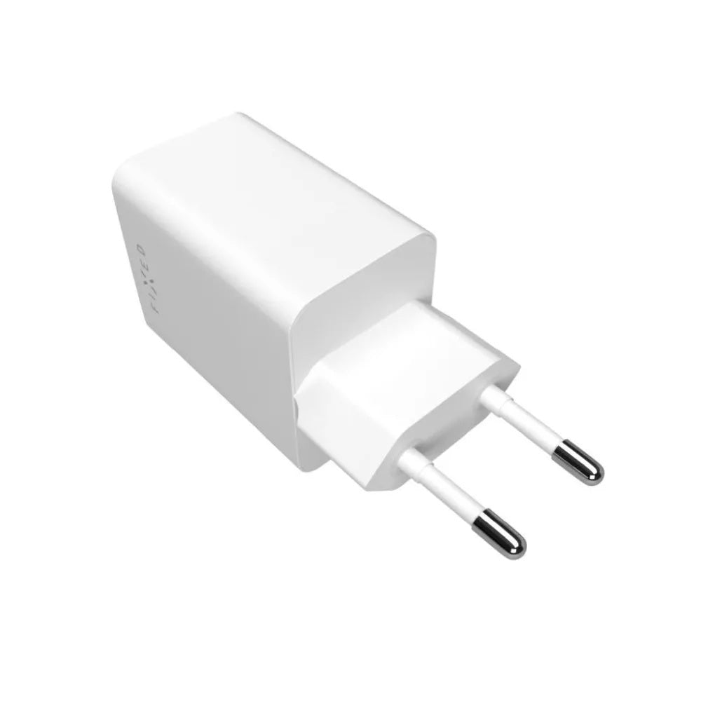 Netværksoplader Fixed Mini, 45W, 3A, 1 x USB-A - 1 x USB-C, Hvid