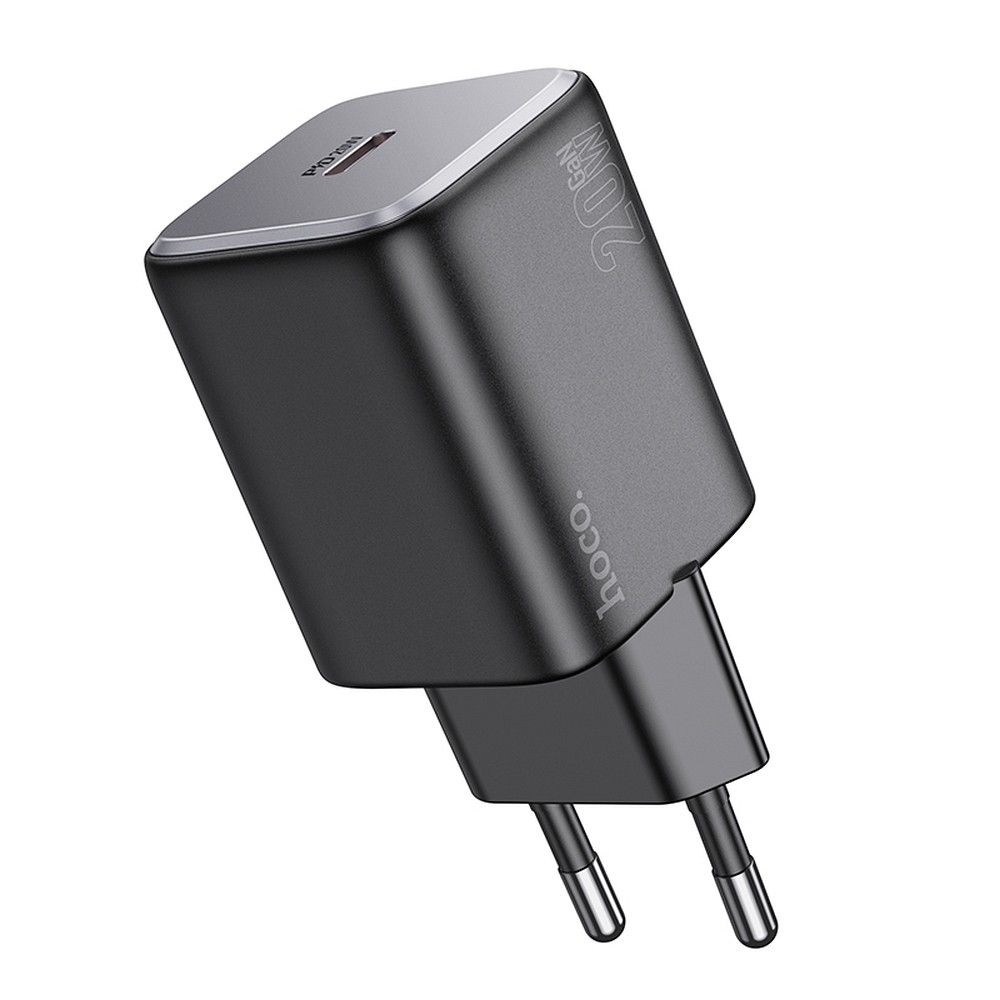 HOCO N40 Netværksoplader, 20W, 3A, 1 x USB-C, Sort
