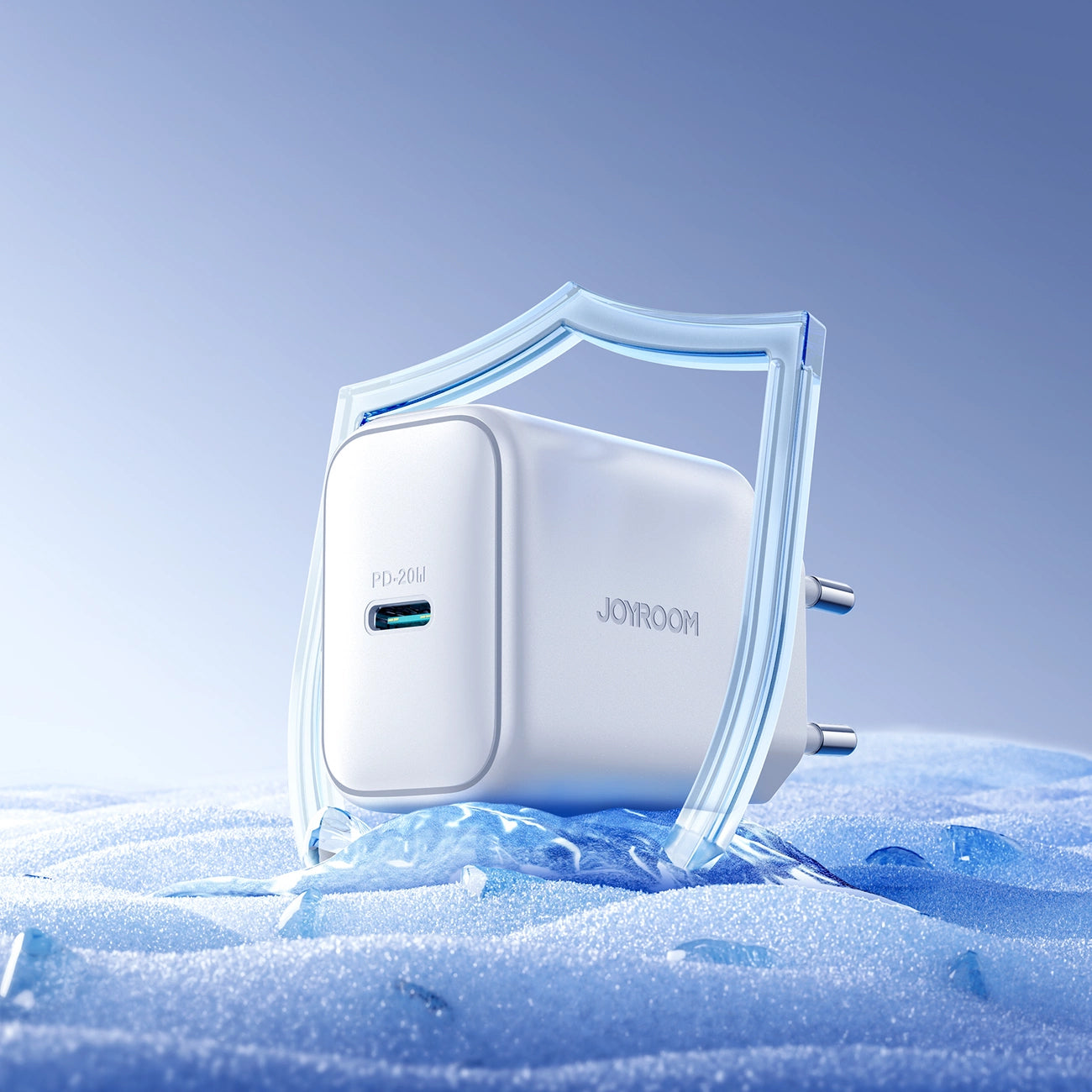 Netværksoplader Joyroom JR-TCF20, 20W, 3A, 1 x USB-C, Hvid