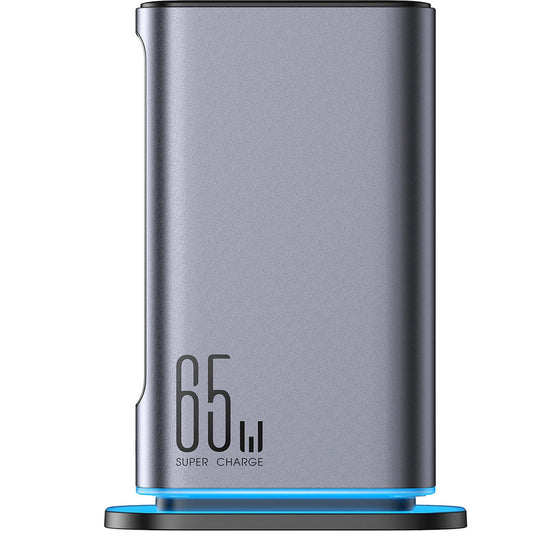 Opladerstation Joyroom JR-TCM02, 65W, 3.25A, 2 x USB-A - 4 x USB-C, Grå